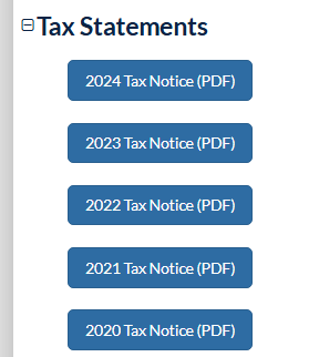 Tax Statements for prior years